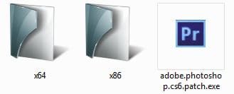 Файлы в папке crack для фотошоп CS6